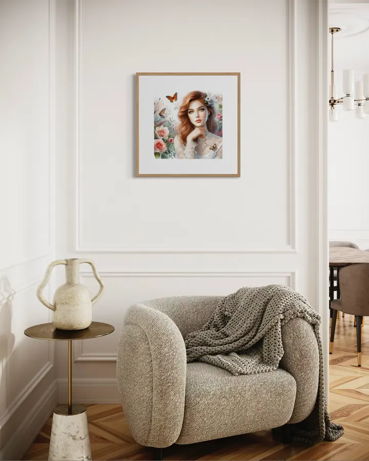 Beautiful woman in watercolor #4 - Enoon