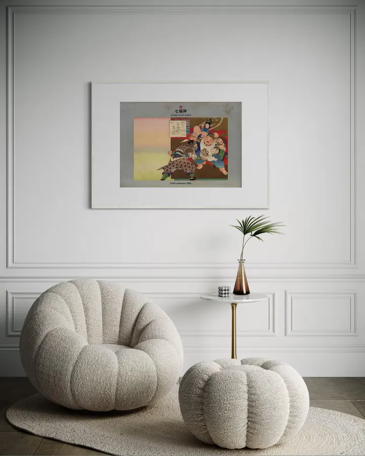 Japanese Wall Art Print - Seven Lucky Gods