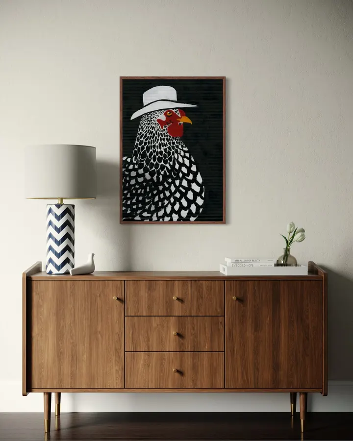 Wyandotte Chicken Cowboy - Anyone Can Yeehaw