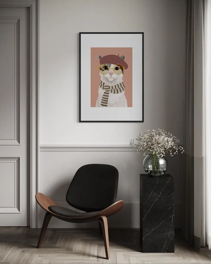 Cat with a beret - El buen limon