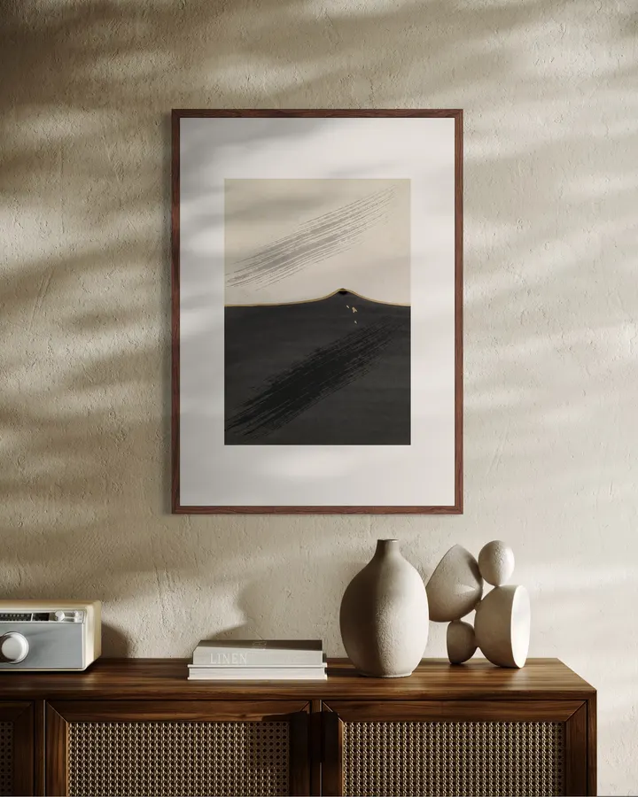 FUJI — Ten States: VIII. Wind | Dynamic Brushstroke Abstract
