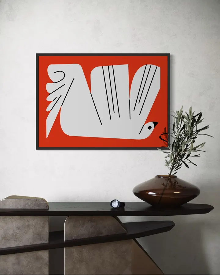 Abstract Dove illustration - Pablo Ferreira