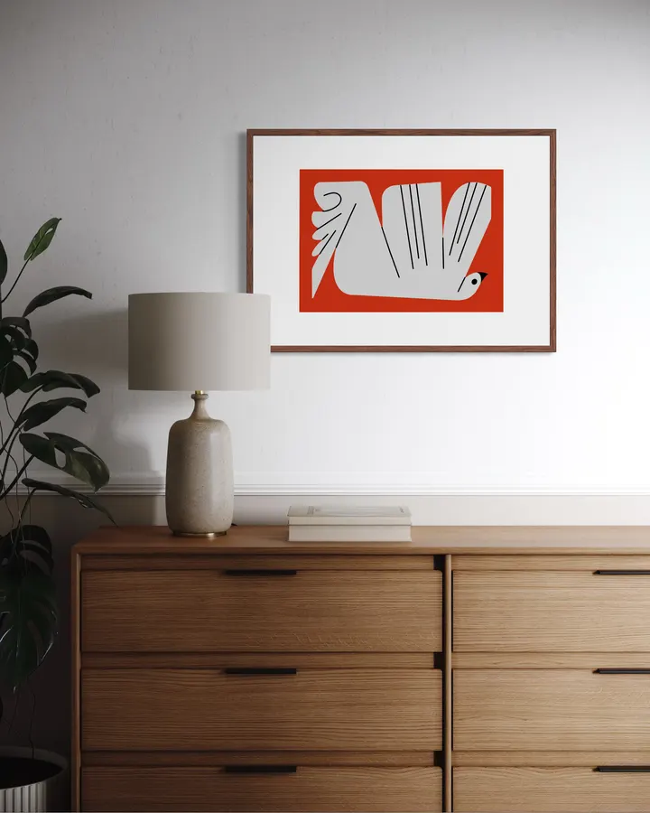 Abstract Dove illustration - Pablo Ferreira
