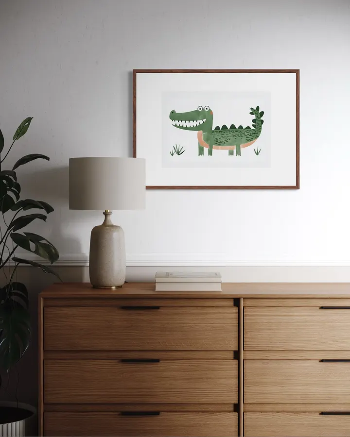 Happy Crocodile - PosterCircus