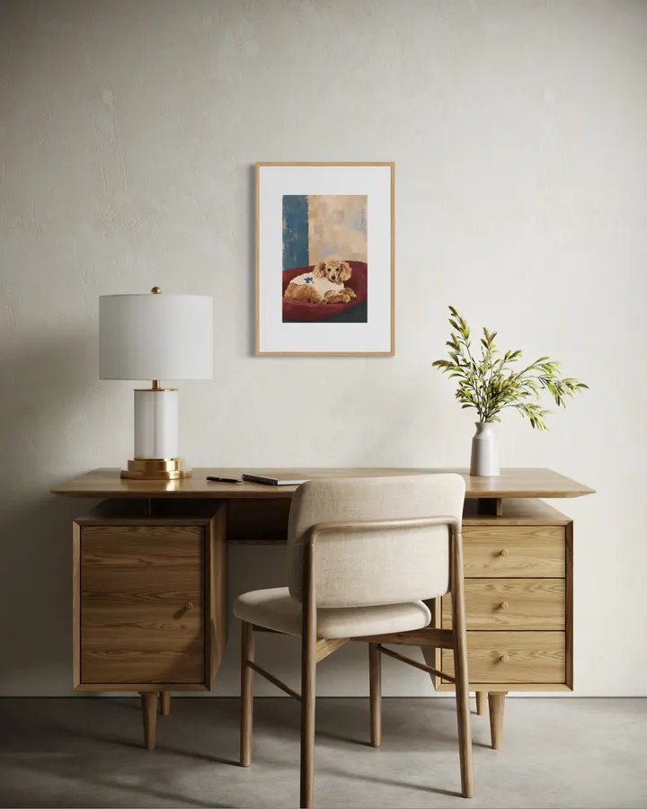 COMPANION 07 — Nest | Poodle Wall Art Print - Ritsuko Nishimura | KINARI
