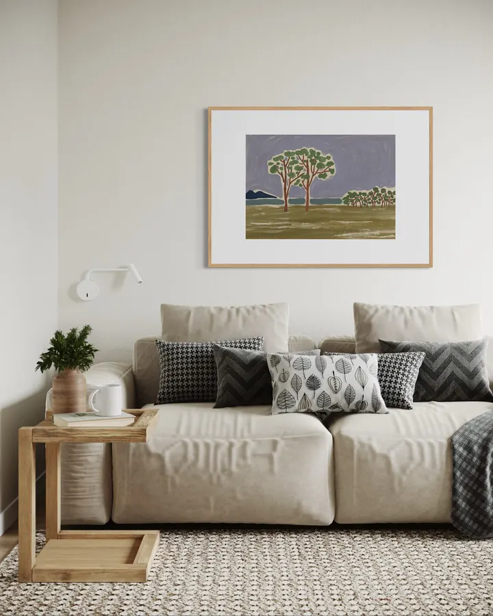 Shoreline Trees in Muted Sage & Slate - Little Dean