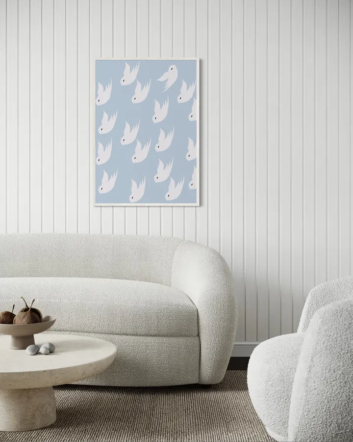 Peaceful Doves Pastel Blue - DOXOLOGY