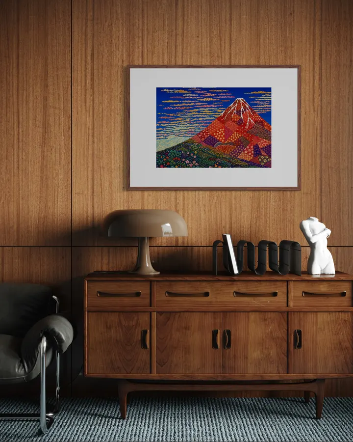 Colorful Fuji – A Japanese Icon in Traditional Patterns - CocoHare Production