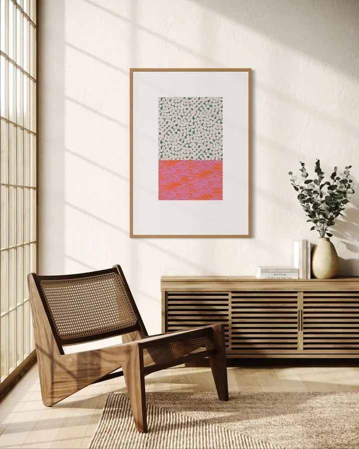Horizon Collage, green - Leila Simon Hayes