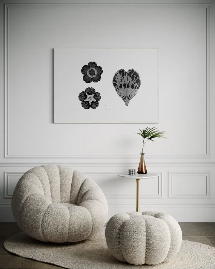 Japanese Wall Art Print - Sakura Pattern