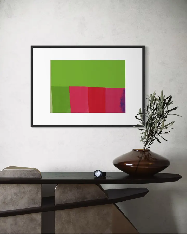 Vibrant Field & Stripes in Lime, Crimson & Violet - Little Dean