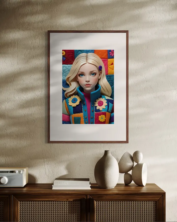Felt Art Girl #1 - Idobon