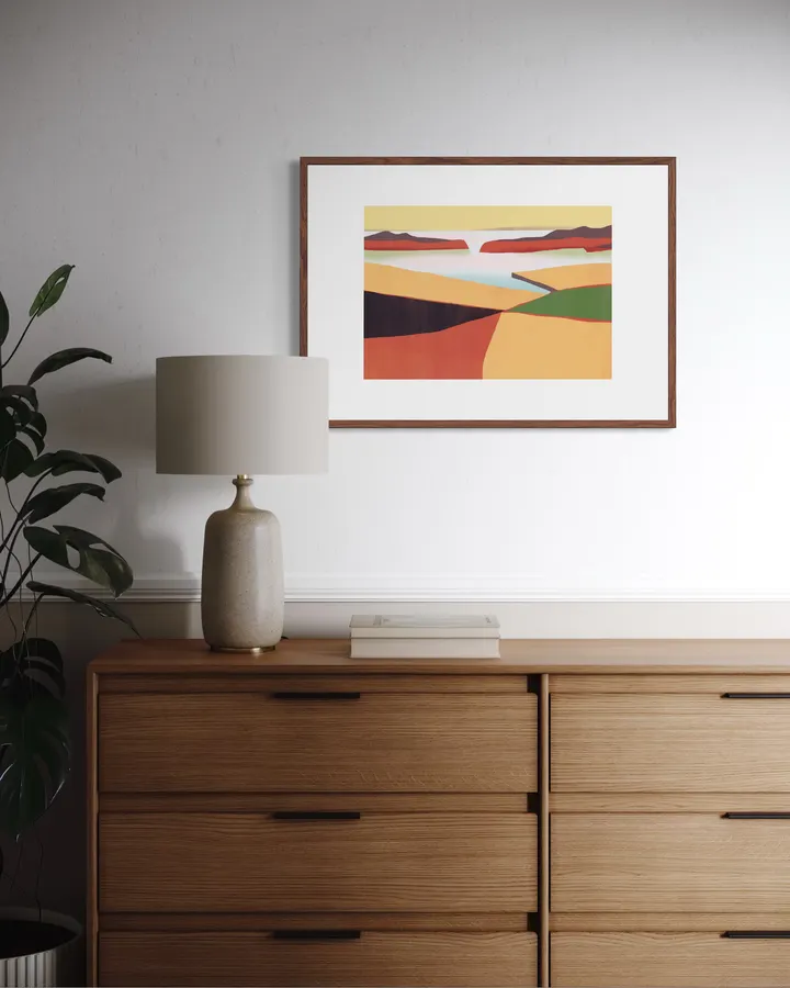 Abstract Horizons in Ochre, Rust & Sage - Little Dean