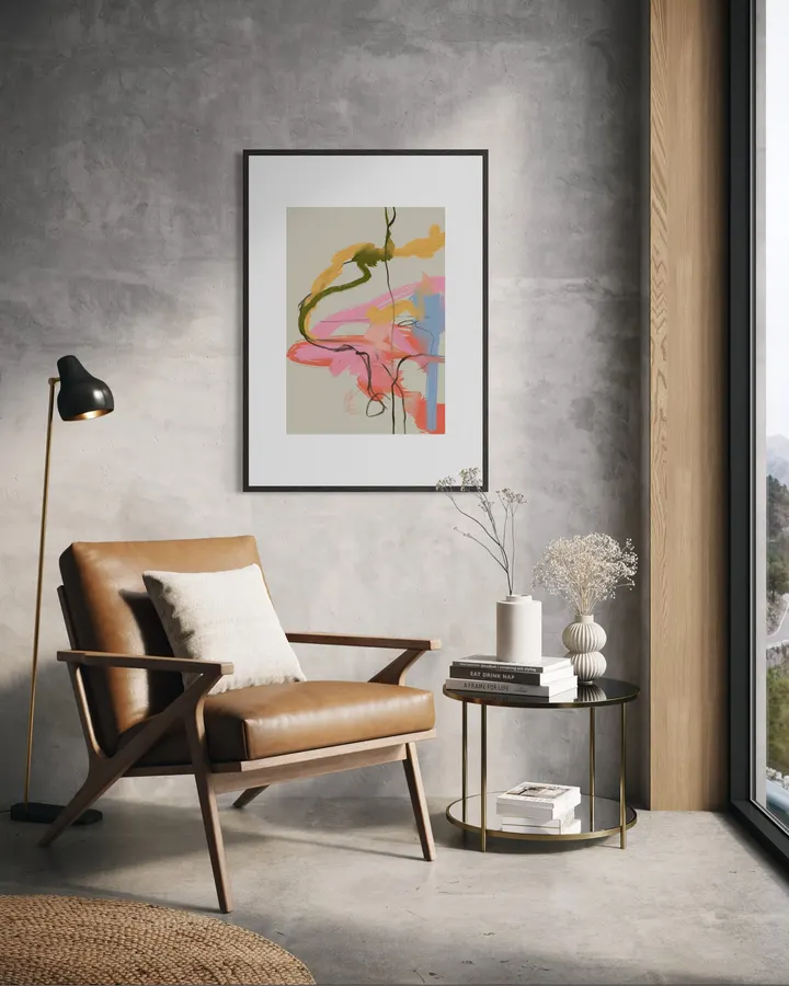Expressive Scribble Abstract Gestural Painting - DOXOLOGY