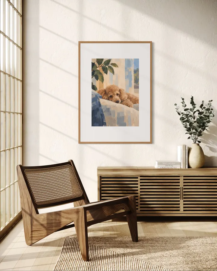 COMPANION 04 — Rest | Dog Wall Art Print - Ritsuko Nishimura | KINARI