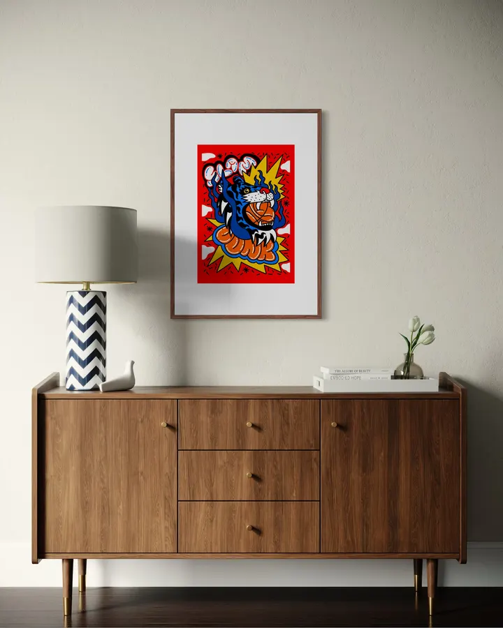 Tiger with basketball - Alexandra Ramirez