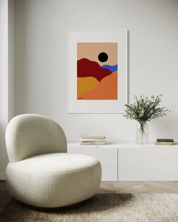 Mountain in red - Maria Pensi