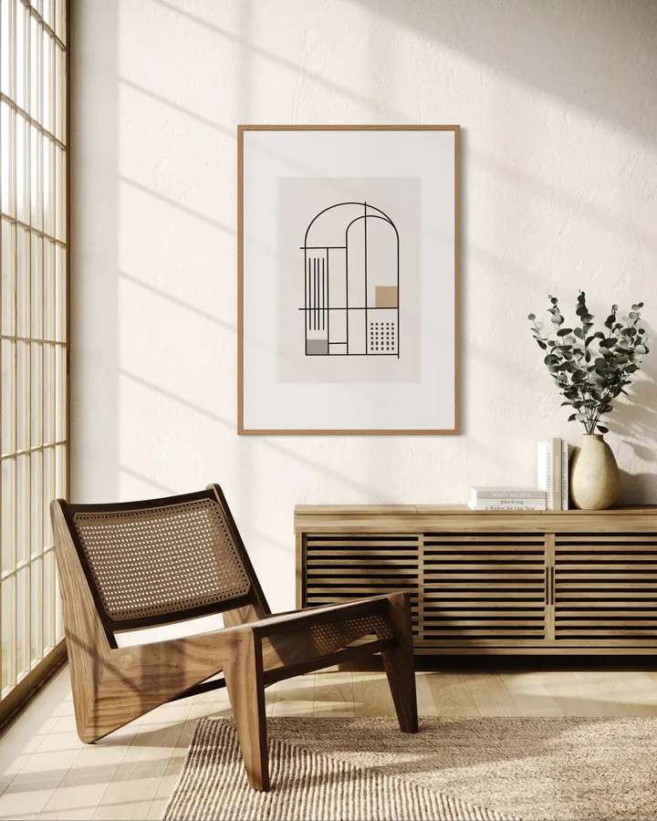 Minimalist Architectural Arch and Grid - Little Dean