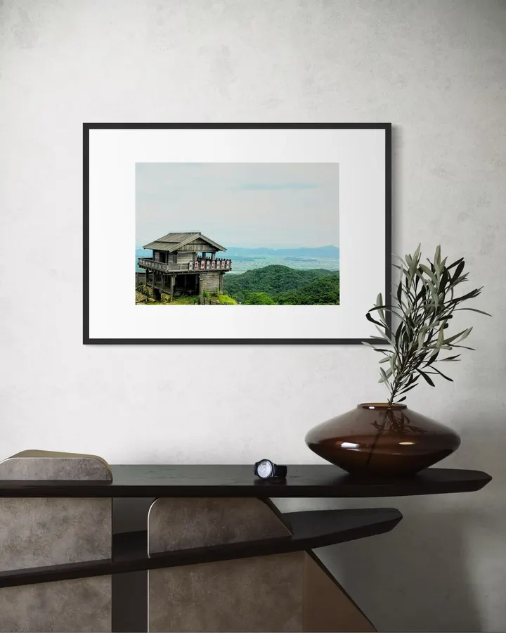 Ancient Kinojo Fortress Overlooking the Kibi Plain - HT　PHOTO