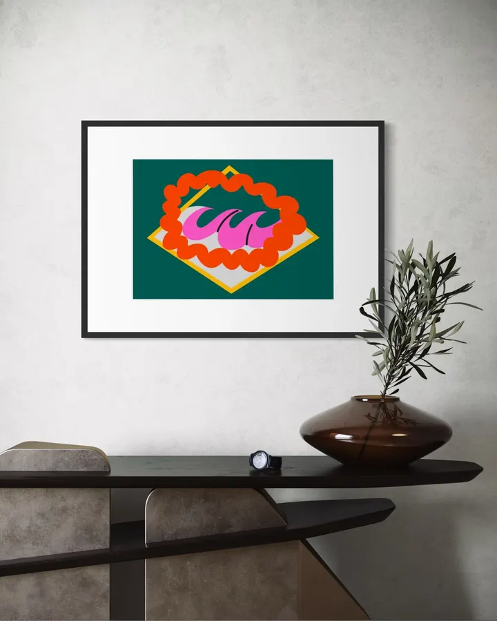 Abstract Colorful Ocean Waves Illustration	 - Pablo Ferreira