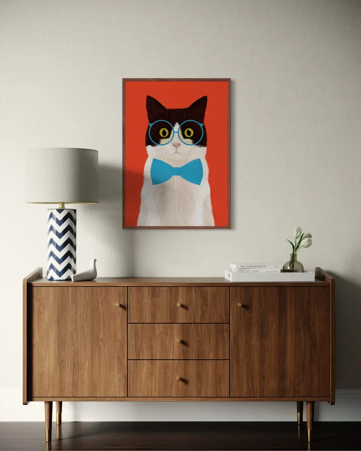 Cat with a bow tie - El buen limón