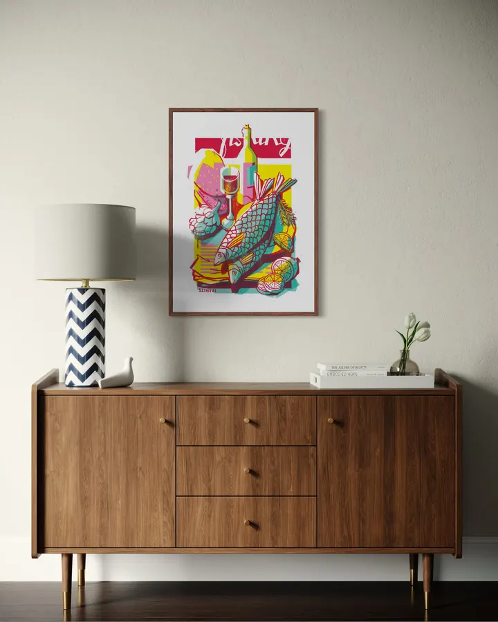 Still-life with fish - Daniel Szinvai