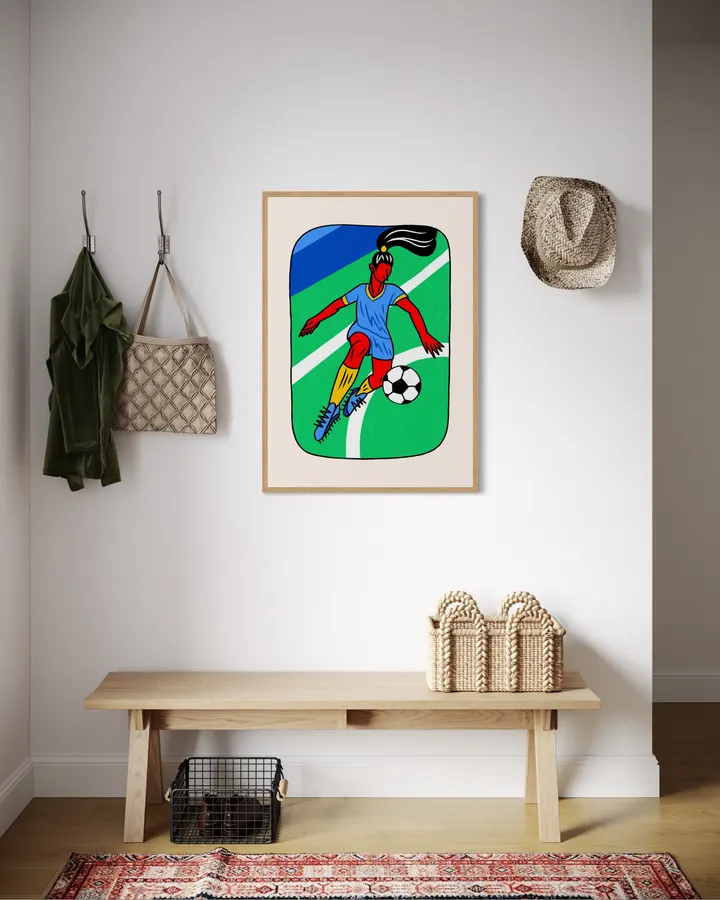 Football Girl Playing - Alexandra Ramirez