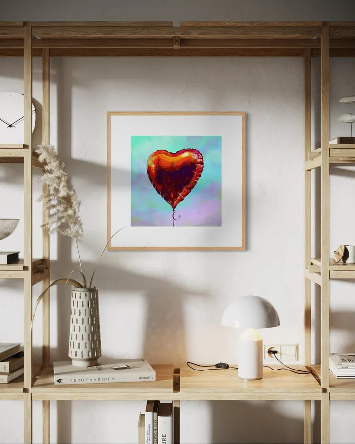 Mylar Heart Balloon - Victoria Georgieva