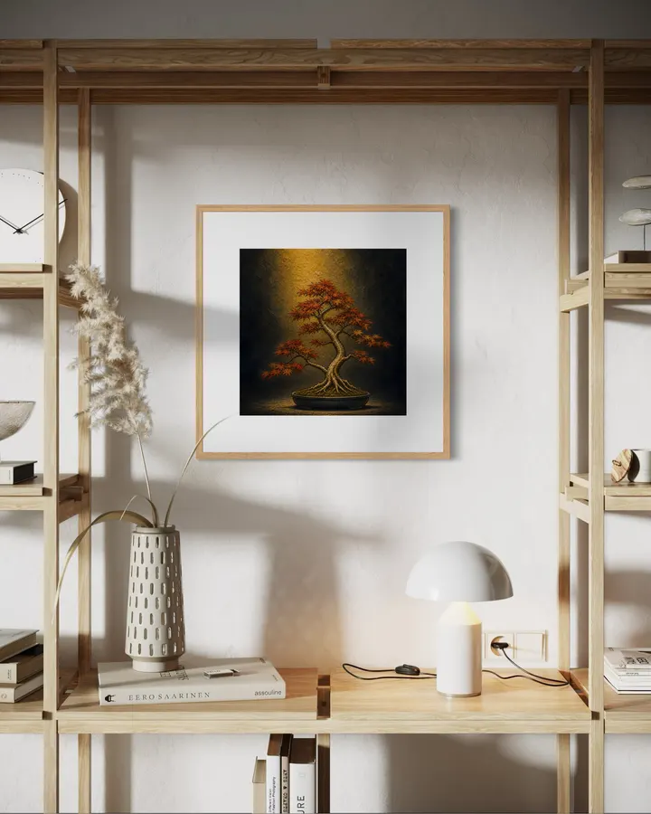 朱の静寂 — Vermilion Stillness Oil Edition - Masa