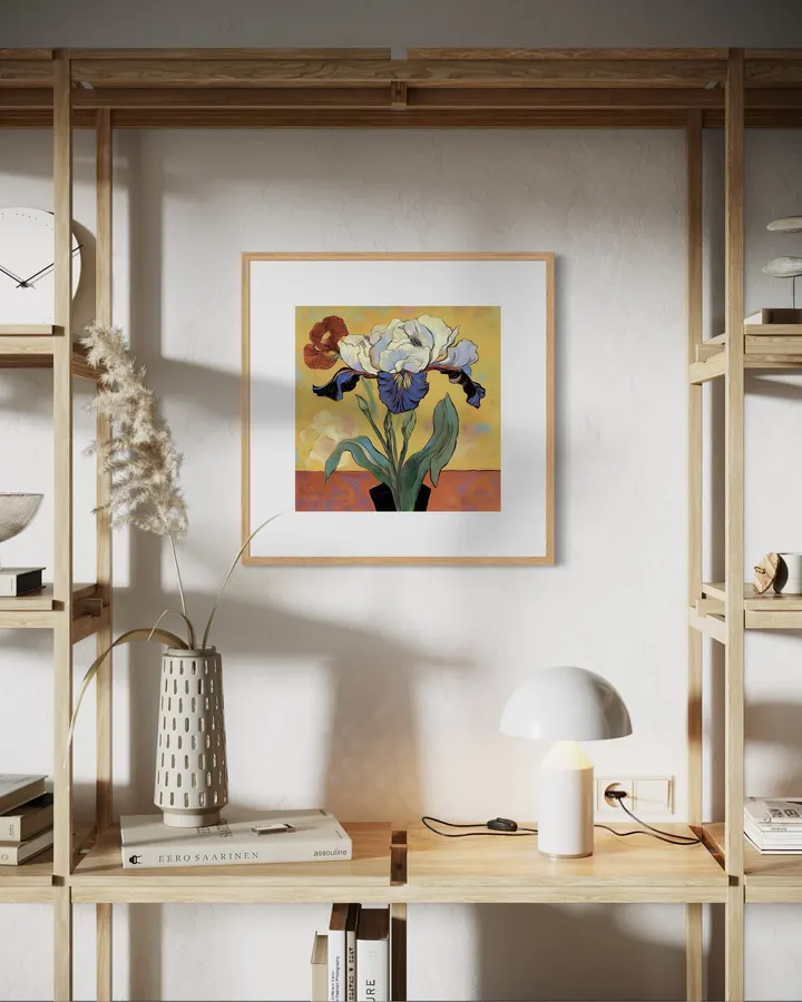 Iris In A Vase