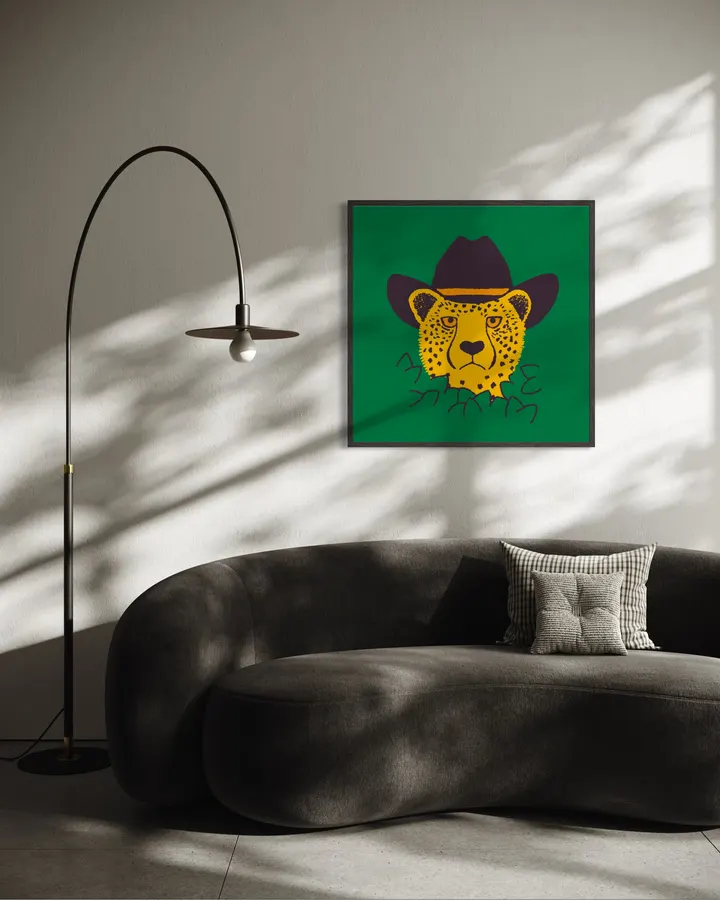 Leafy Cowgirl Cheetah - Anyone Can Yeehaw