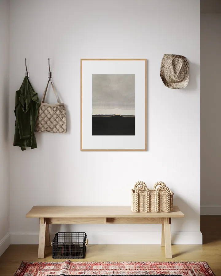 FUJI — Ten States: III. Mist | Japandi Wabi Sabi Wall Art - SUMIGANE