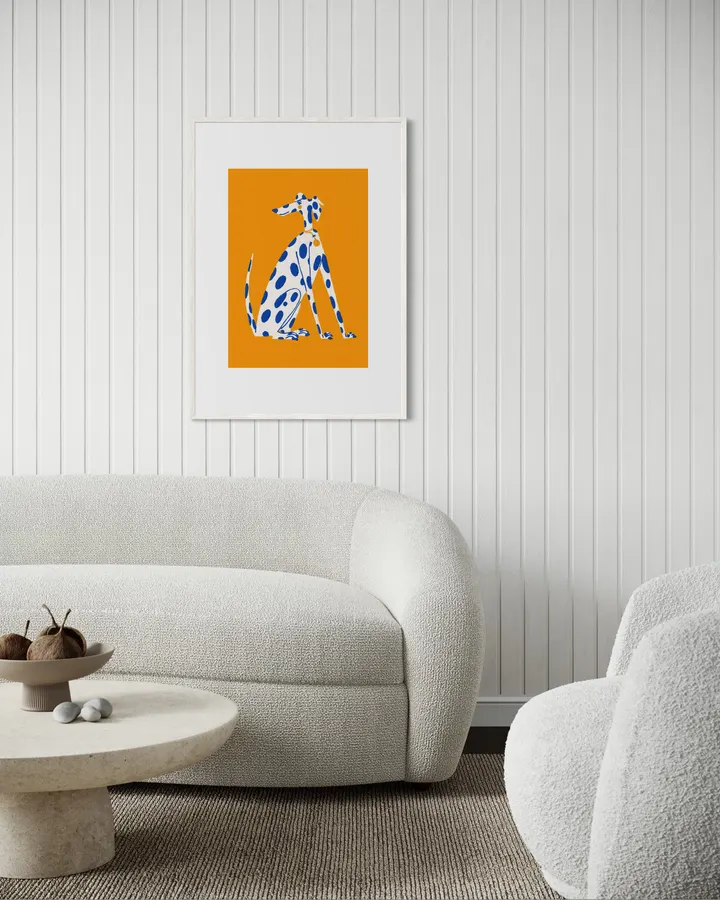 Blue-Spotted Dog - PosterCircus