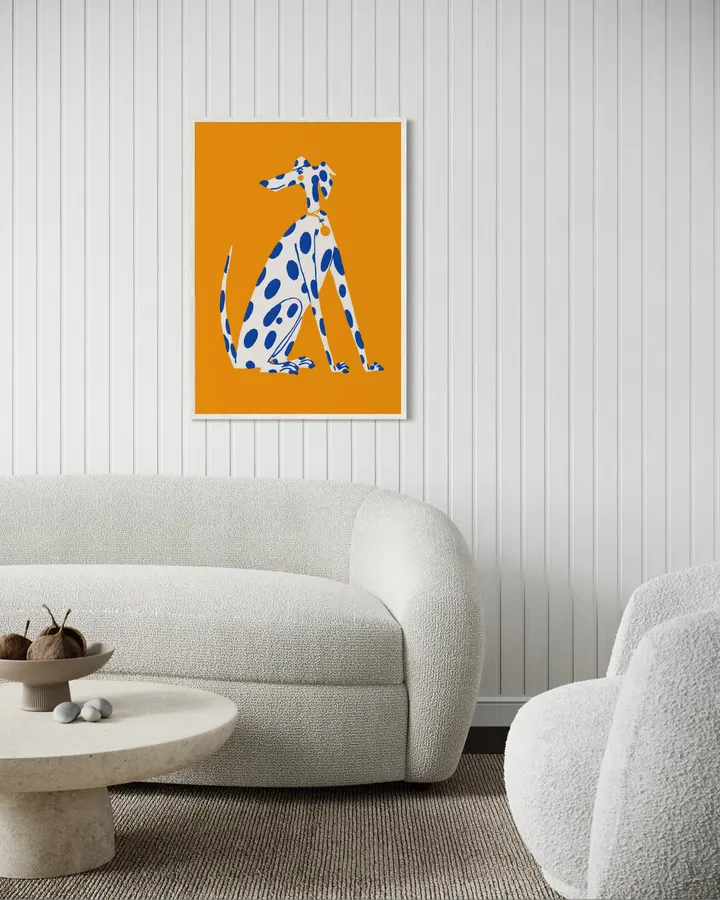Blue-Spotted Dog - PosterCircus