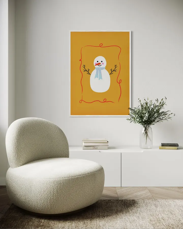 Happy Snowman - PosterCircus