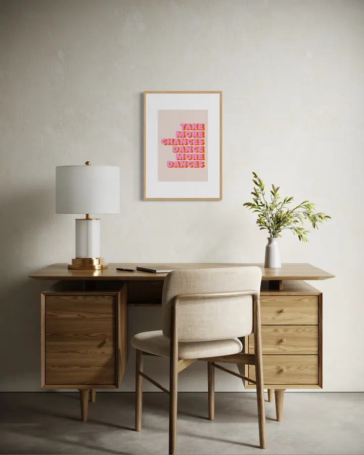 Take More Chances Dance More Dances – Typography Print