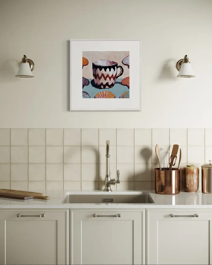 mug and seashells