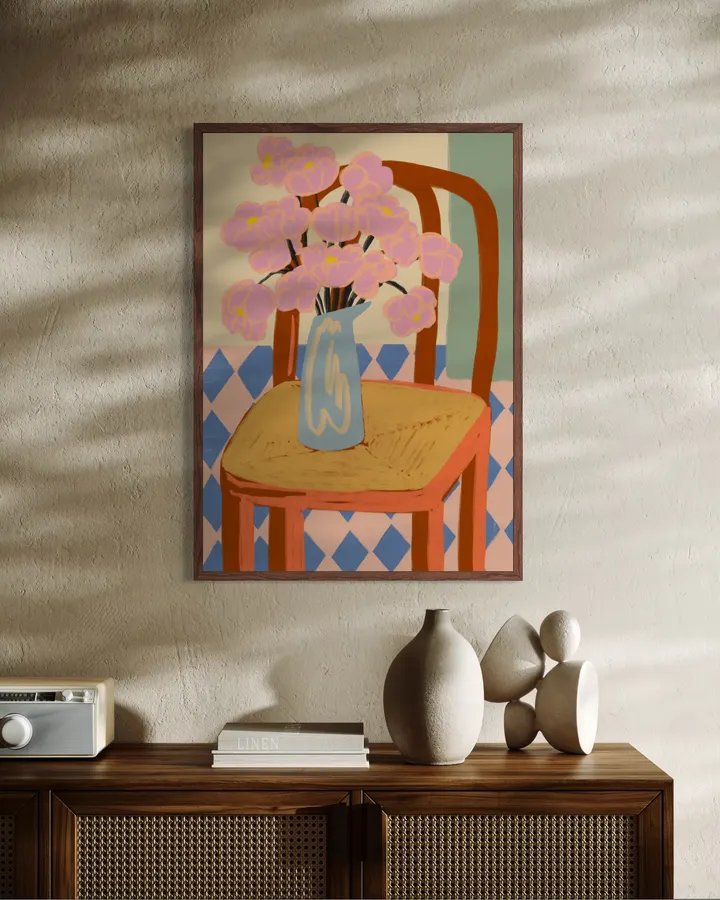Flowers on a Chair - Sandra Poliakov