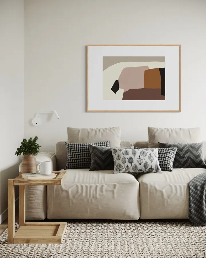 Modern Terracotta & Ochre Organic Abstraction 50 - Little Dean