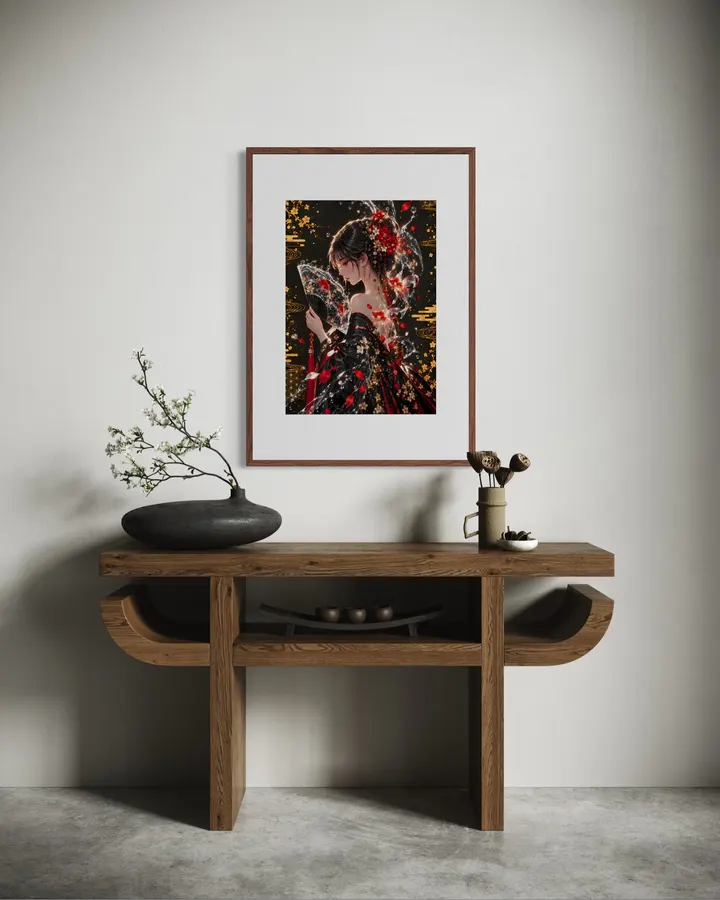 舞姫と黒金魚　Dancing Maiden and Black Goldfish - CYRURU ART