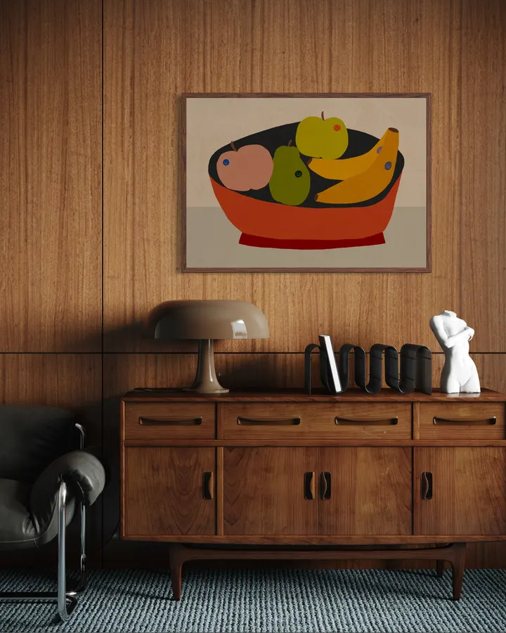 Fruit with stickers - Sophie Deller