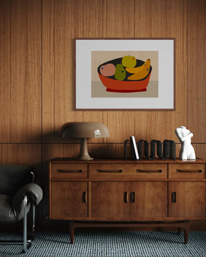 Fruit with stickers - Sophie Deller
