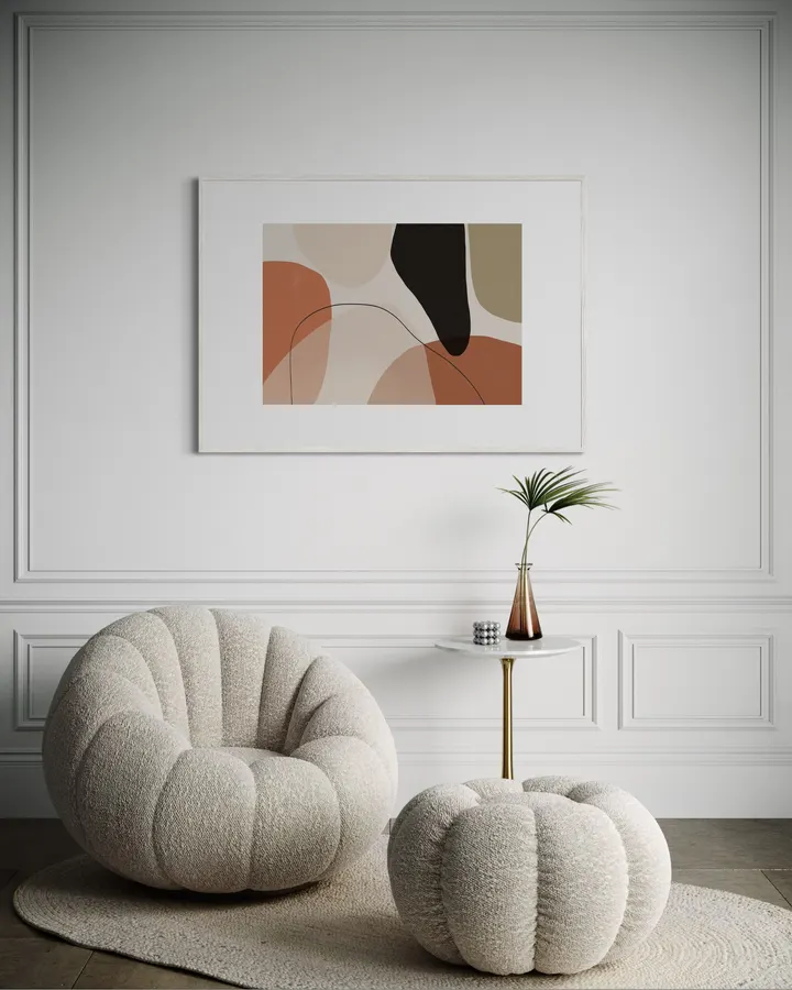 Modern Terracotta & Ochre Organic Abstraction 02 - Little Dean