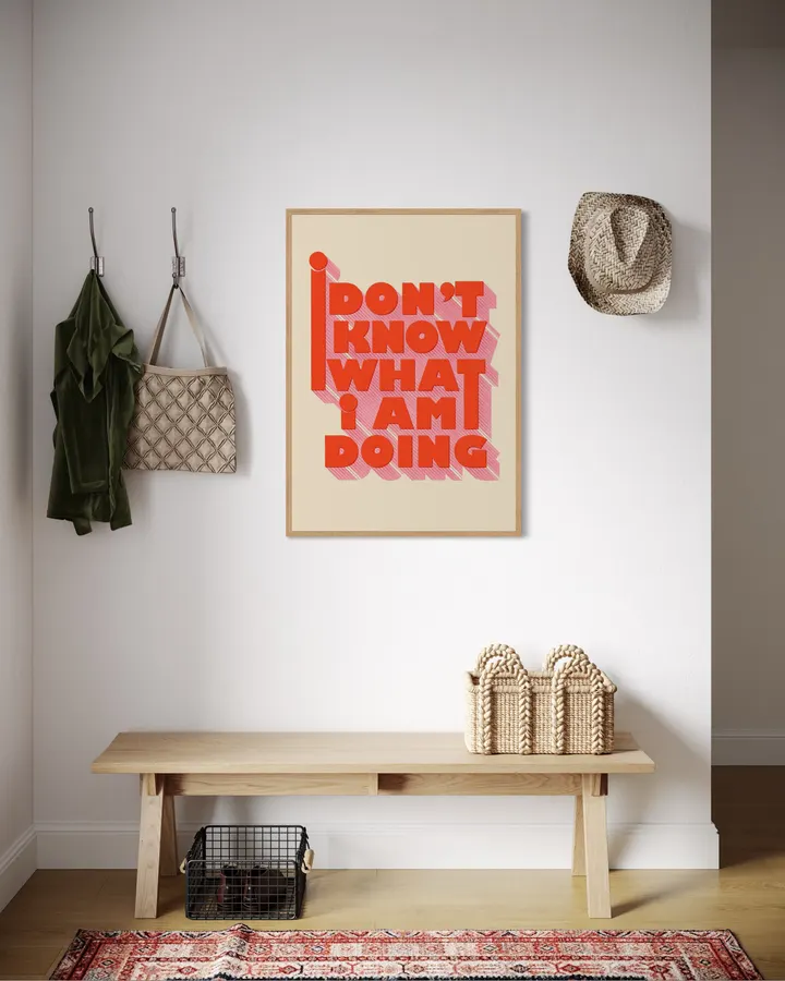 I Don't Know What I Am Doing – Retro Typography - ShowMeMars