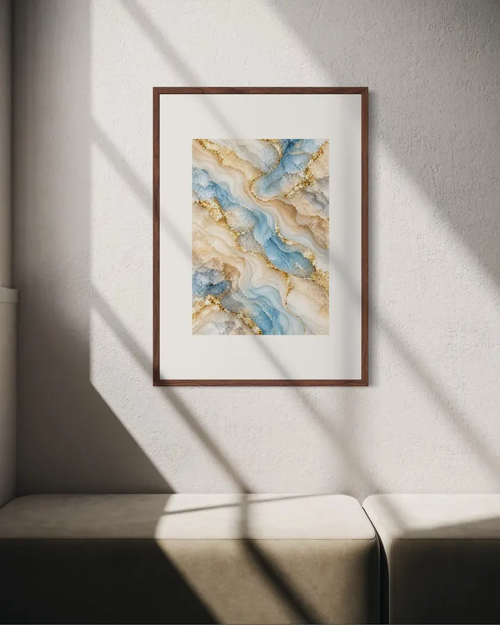 白晶の光 - 静寂に溶ける青 Ivory Crystal Light - Blue Dissolving into Silence - Yuzy