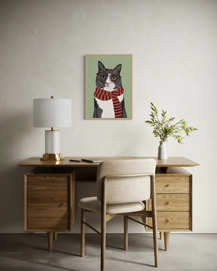 Cat with glasses - El buen limón