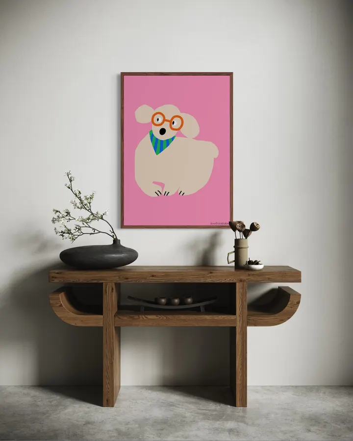 Dog with glasses - Jennifer Bouron