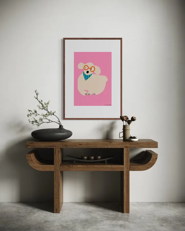 Dog with glasses - Jennifer Bouron