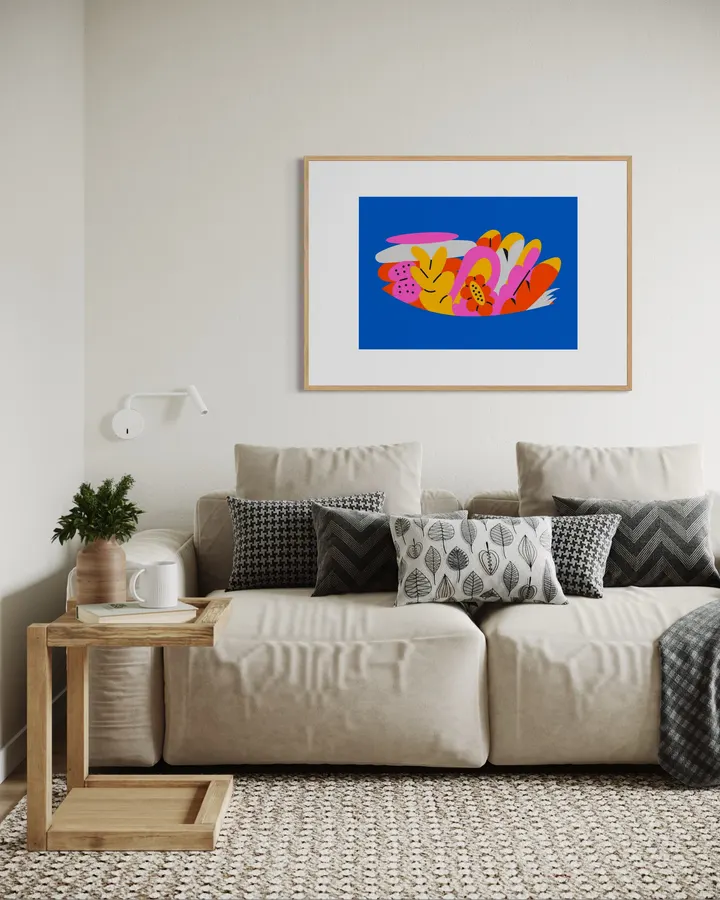 Abstract Colorful Plants and Flowers Illustration	 - Pablo Ferreira
