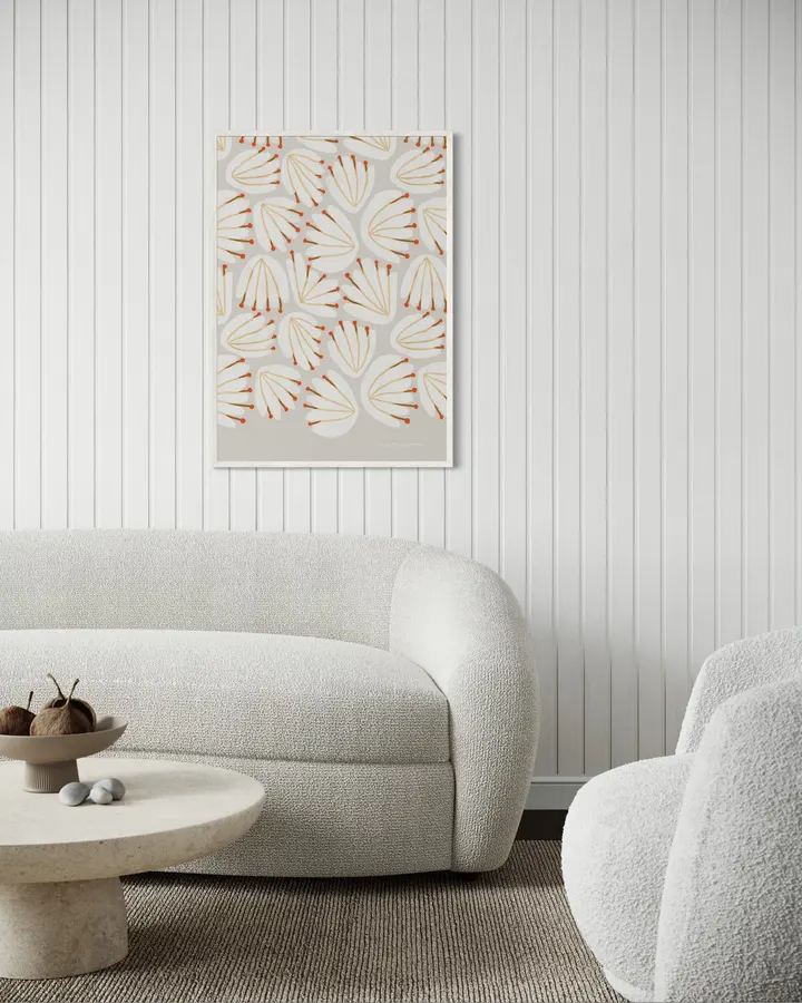 Translucent Floral, white  - Leila Simon Hayes